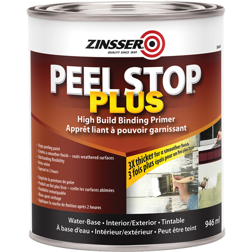 Peel Stop&reg; Plus High Build Binding Primer, 946 ml, Can, White Action Paper