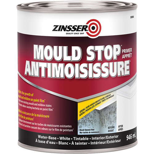 Mold Stop Primer, 946 ml, Can, White Action Paper