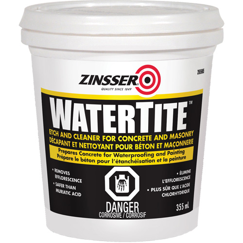 Produit nettoyant et de pr&eacute;paration du b&eacute;ton Zinsser Watertite Action Paper