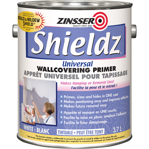 Couche primaire universelle pour murs Shieldz, 3,7 L, Gallon, Blanc teintable Action Paper