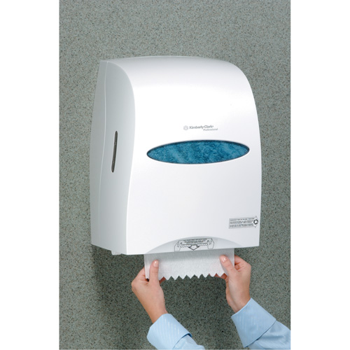 Sanitouch Hard Roll Towel Dispenser, Manual/No-Touch, 12.63" W x 10.2" D x 16.13" H Action Paper