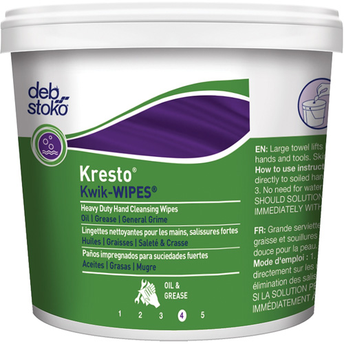 Kresto&reg; Kwik-Wipes&reg; Wipes, 130 Wipes, 12" x 10" Action Paper