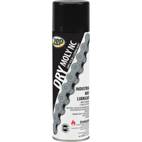 Dry Moly Non-Chlorinated Dry Film Lubricant, Aerosol Can Action Paper
