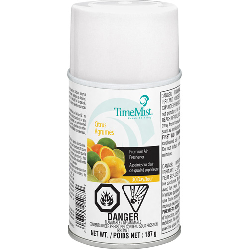 TimeMist&reg; Industrial Strength Air Freshener, Citrus, Aerosol Can/Cartridge Action Paper