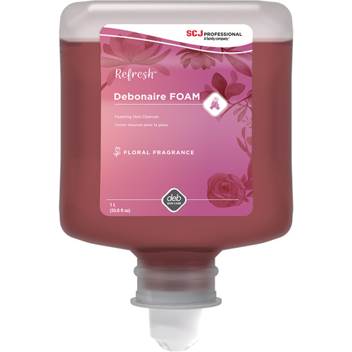 Savon &agrave; mains Refresh Debonaire, Mousse, 1 L, Parfum&eacute; Action Paper