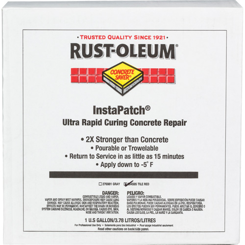 Concrete Saver&reg; InstaPatch&reg; Concrete Repair, Kit, Red Action Paper
