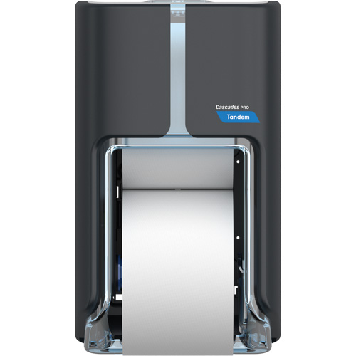 Pro Tandem Top-Bottom High Capacity Toilet Paper Dispenser, Multiple Roll Capacity Action Paper