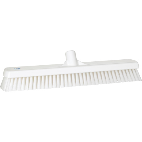 Deck & Wall Scrub Brush, Stiff Bristles, 19", Polyester, White Action Paper