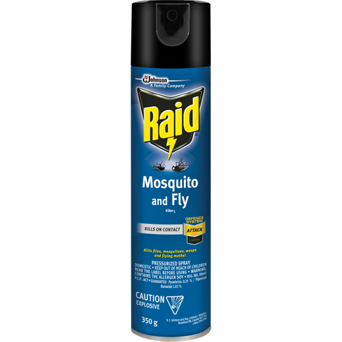 Insecticide contre les moustiques et les mouches Raid, 350 g, &agrave; base de solvant Action Paper