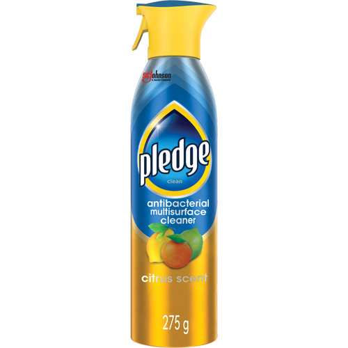 Pledge&reg; Multi Surface Cleaner & Disinfectant, 275 ml, Aerosol Can Action Paper