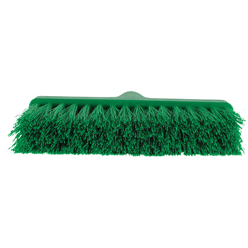 ColorCore Angle Head Broom, Medium Bristles, 10", Polypropylene, Green Action Paper