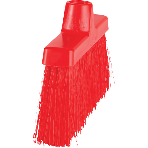 ColorCore Angle Head Broom, Medium Bristles, 10", Polypropylene, Red Action Paper