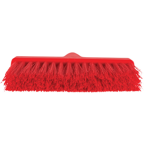 ColorCore Angle Head Broom, Medium Bristles, 10", Polypropylene, Red Action Paper