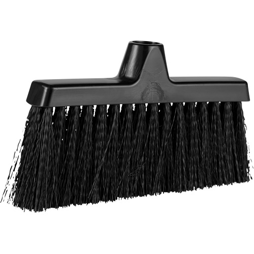 ColorCore Angle Head Broom, Medium Bristles, 10", Polypropylene, Black Action Paper