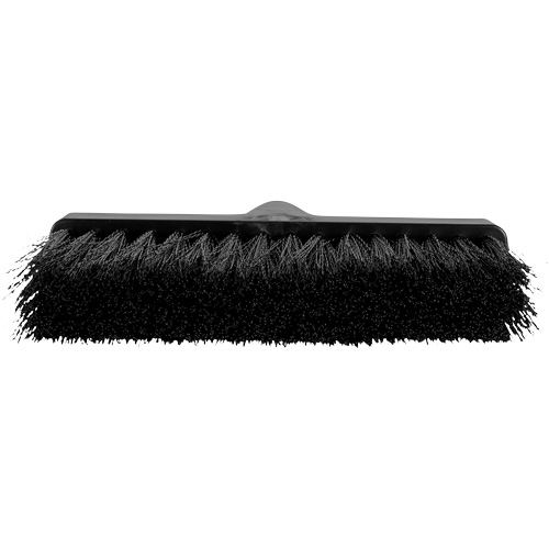 ColorCore Angle Head Broom, Medium Bristles, 10", Polypropylene, Black Action Paper