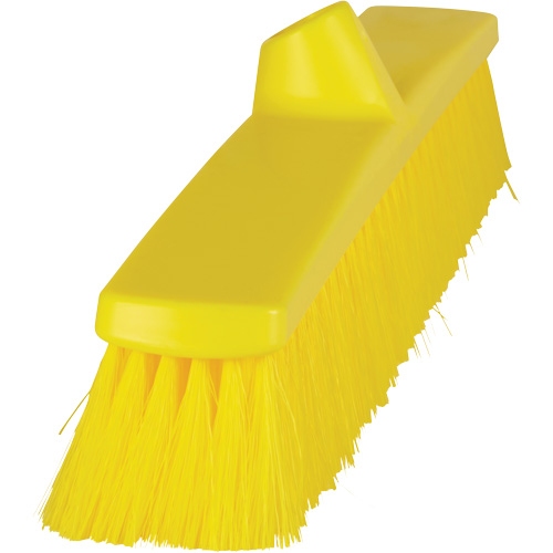 ColorCore Push Broom, Fine Bristles, 24", Polypropylene, Yellow Action Paper