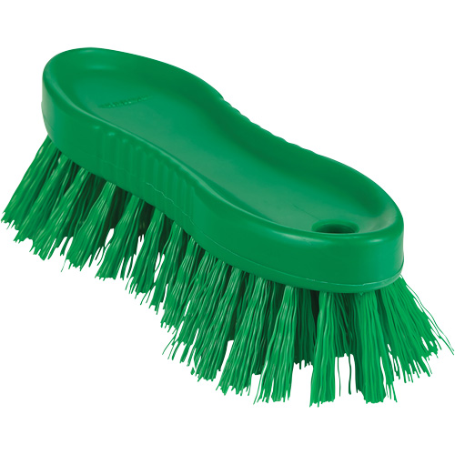 ColorCore Hand Brush, Stiff Bristles, 6" Long, Green Action Paper