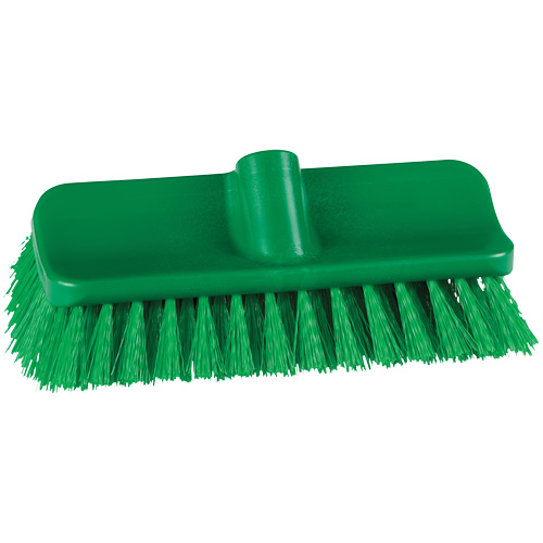 Brosse &agrave; angle double ColorCore pour surfaces hautes et basses, Soies Ferme, Longueur de 10", Vert Action Paper