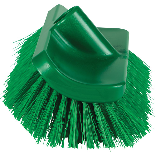 Brosse &agrave; angle double ColorCore pour surfaces hautes et basses, Soies Ferme, Longueur de 10", Vert Action Paper