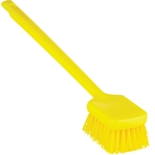 Brosse &agrave; manche long ColorCore, Soies Ferme, Longueur de 20", Jaune Action Paper