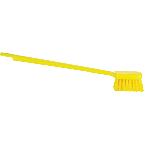 Brosse &agrave; manche long ColorCore, Soies Ferme, Longueur de 20", Jaune Action Paper