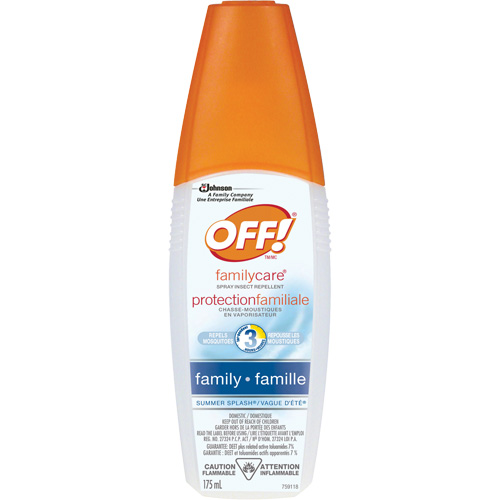 OFF! FamilyCare&reg; Summer Splash&reg; Insect Repellent, 7% DEET, Spray, 175 ml Action Paper