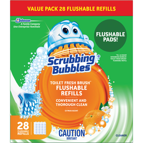 Scrubbing Bubbles&reg; Fresh Brush&reg; Toilet Brush Refills, Refill Action Paper