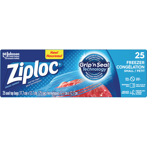 Sacs de cong&eacute;lation Ziploc Action Paper