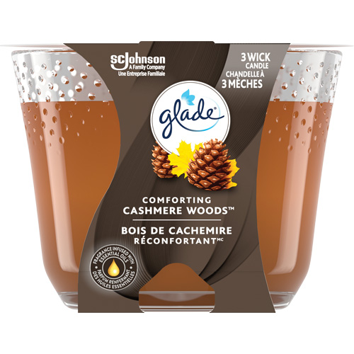 Glade&reg; 3-Wick Candle, Cashmere Woods&reg; Action Paper