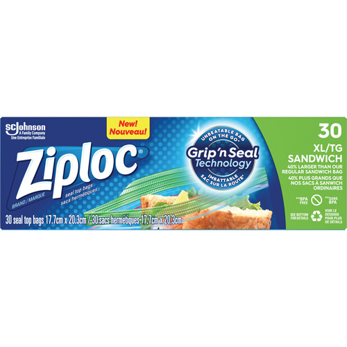 Sacs &agrave; sandwichs Ziploc Action Paper
