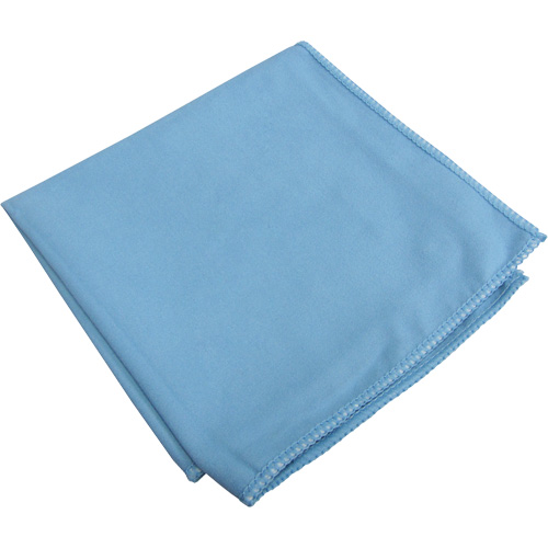 Chiffons sp&eacute;cialis&eacute;s pour vitres et miroirs, Microfibre, Bleu Action Paper