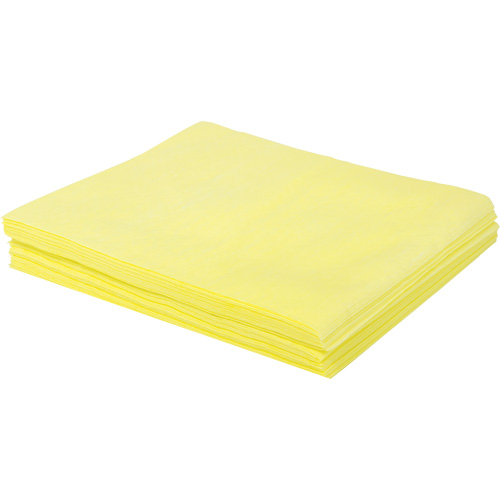 Chiffon &agrave; poussi&egrave;re trait&eacute; &agrave; l'huile pour service moyen TaskBrand, Polyester, Jaune Action Paper