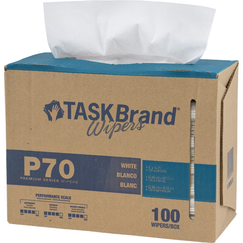 Chiffons de premi&egrave;re qualit&eacute; P70 TaskBrand, Robuste, 16-3/4" lo x 8-1/4" la Action Paper