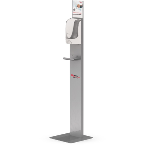Support de plancher pour distributeur de d&eacute;sinfectant pour les mains sans contact Action Paper