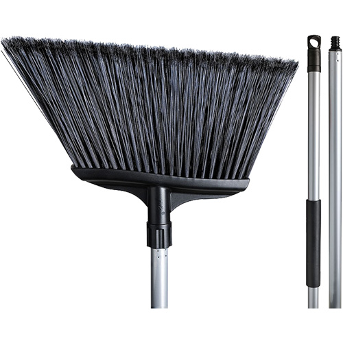 Hercules Angled Broom, 55" Long Action Paper