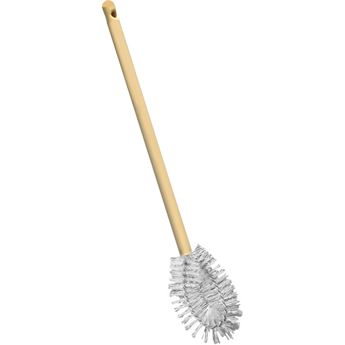 Brosse &agrave; cuvettes HD &agrave; broche torsad&eacute;e, 20" l, Soies Polypropyl&egrave;ne, Jaune Action Paper