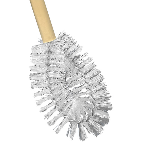 Brosse &agrave; cuvettes HD &agrave; broche torsad&eacute;e, 20" l, Soies Polypropyl&egrave;ne, Jaune Action Paper