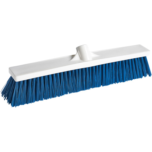 Foodservice Push Broom, Medium Bristles, 24", Polyester, White Action Paper