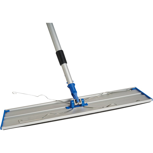 Support de vadrouille &agrave; &eacute;pousseter Static Attack avec manche t&eacute;lescopique, 24", Aluminium Action Paper