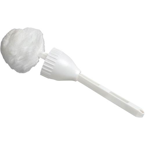 Cleaning Swab with Cup, 14-1/2" L, Acrylic Bristles, White Action Paper