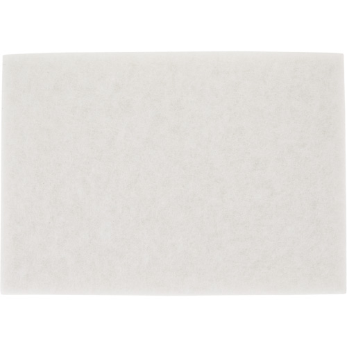 Tampon pour planchers TopLine Speed, 14" x 20", Lustrage/Nettoyage/Polissage, Blanc Action Paper