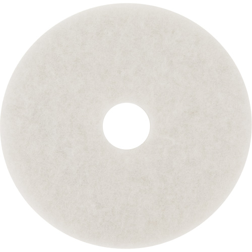 Tampon pour planchers, 10", Lustrage/Nettoyage/Polissage, Blanc Action Paper