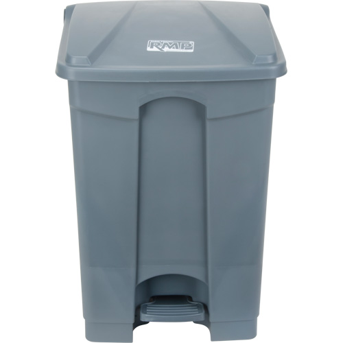 Step-On Garbage Can, Plastic, 12 US gal. Capacity Action Paper