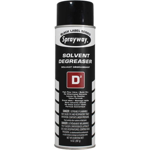 D2 Solvent Degreaser, Aerosol Can Action Paper