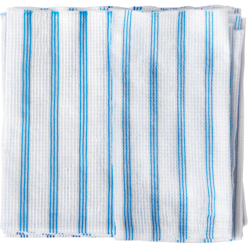 Disposable Single-Use Cloths, Microfibre, Blue/White Action Paper