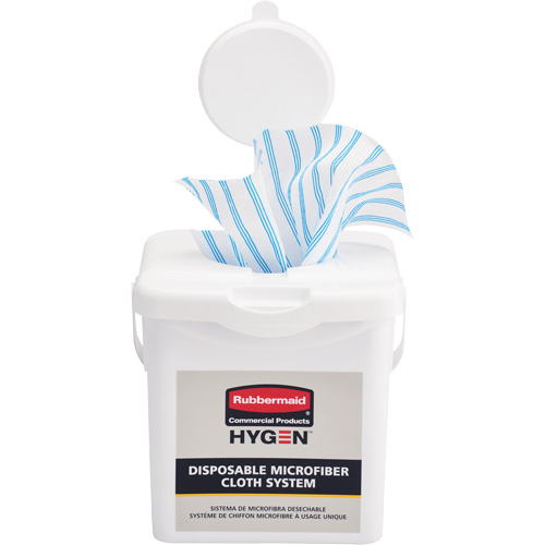 Seau de chargement pour chiffons microfibres, Blanc Action Paper