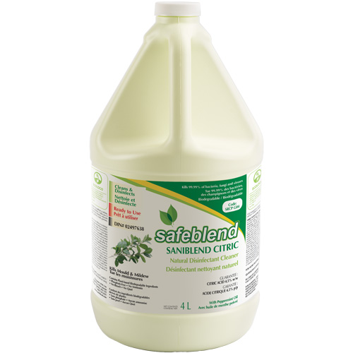 CITRIC Peppermint Oil Disinfectant Cleaner, 4 L, Jug Action Paper