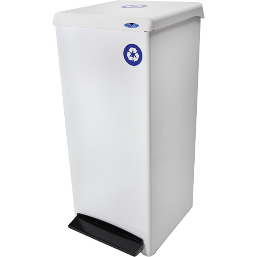Foot Operated Waste Receptacle, Steel, 25 US gal. Action Paper