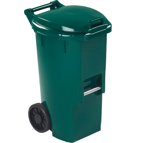 Organic Waste Green Bin, Plastic, 12 US gal. Action Paper