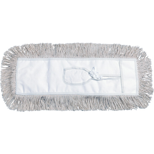 Dust Mop, Tie-On Style, Cotton, 48" L x 5" W Action Paper